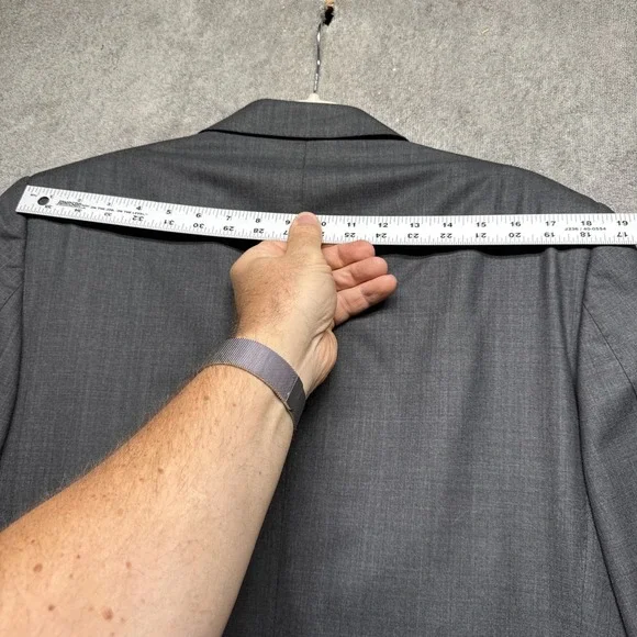 Patrick Hellmann Loro Piana Super 130s‎ Black Wool Blazer 42R US Sport Coat